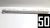 COULISSE TIROIR BLANCHE 50 CM F