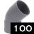 COUDE PVC 1/8 AIV 100