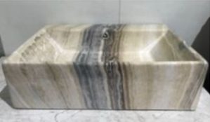 VASQUE POSER CARRE 510X425X160 MARBRE REF:0754