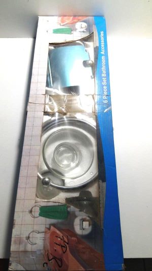 COFFRET SDB CHROME 7PCS HAO LU JIA