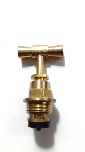 TETE ROBINET ARRET JAUNE 1/2 FILETAGE COURT