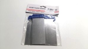 GRATTOIR ENSEMBLE 4 PIECES STEEL BLADE BLEU