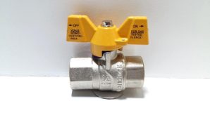 VANNE PAPILLON 1/2 FF JAUNE