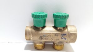 COLLECTEUR 2 SORTIES POIGNEE VERT COMAP 3/4 1/2