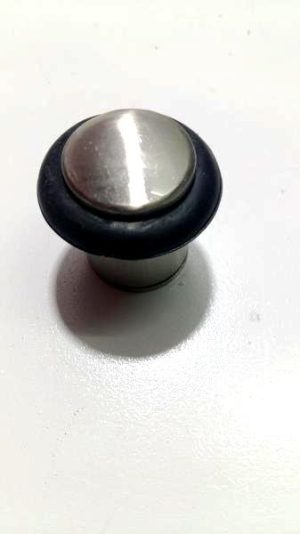 BUTOIR CHROME MAT AVEC BONDE NOIR GM