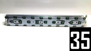 COULISSE TIROIR CHROME 35 CM F