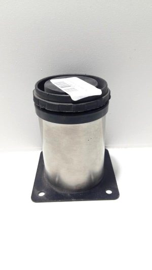 PIED FAUTEUIL CHROME ROND 80 MM