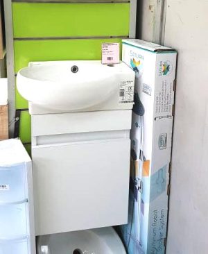 MEUBLE SDB 045X28 SUSPENDU BLANC