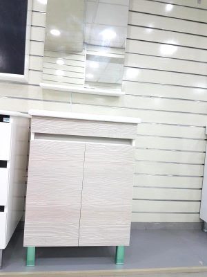 MEUBLE SDB 060 POSER AVEC PIED K3 BEIGE