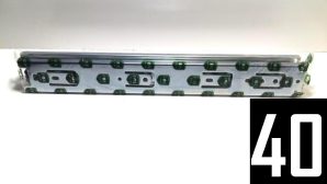 COULISSE TIROIR CHROME 40 CM F