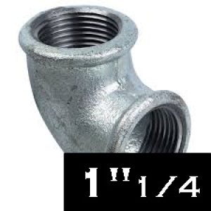 COUDE GALVANISE COIN FF 1 1/4 EE