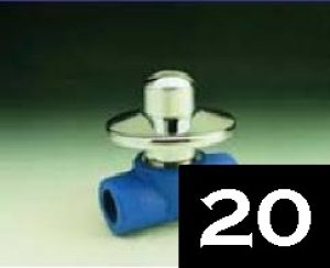 ROBINET ARRET PPR TETE ROND 20 COPRAX