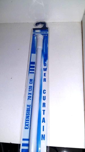 TRINGLE DOUCHE 70CM-120CM RS BLANC