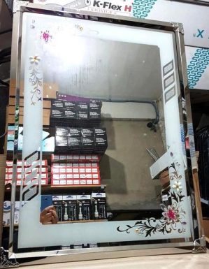 MIROIR 80X60 CADRE INOX ST