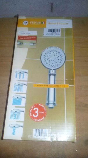 DOUCHETTE SEULE RONDE CHROME/BLANC REF:1260 BJ