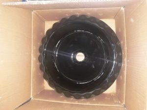 VASQUE POSER ROND NOIR 400X400X150 VA535-CBK