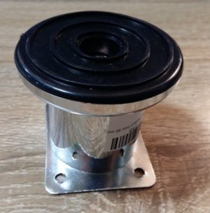 PIED FAUTEUIL INOX 60 MM