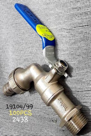 ROBINET JARDIN VANNE POIGNEE BLEU 1/2 KAB