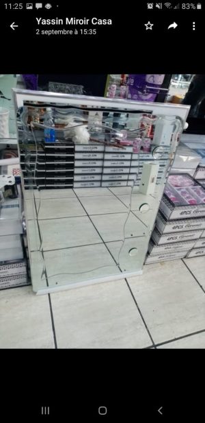 MIROIR SIMPLE 80X60 BLANC REF:2017