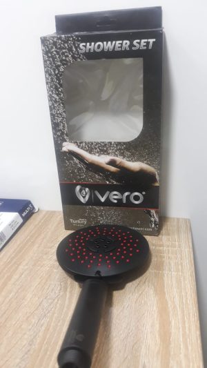 DOUCHETTE SEULE RONDE NOIR