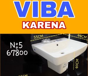 LAVABO SEMI COLONNE 55 KARENA