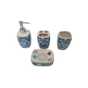 COFFRET SDB POSER CERAMIQUE BLEU