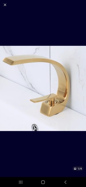 MITIGEUR LAVABO JAUNE REF:7031-G