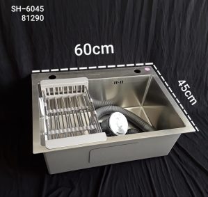 EVIER INOX 60X45 POLISH SIM SS EGOUTTOIR ENCASTRE