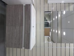 MEUBLE SDB 080 SUSPENDU K3 GRIS