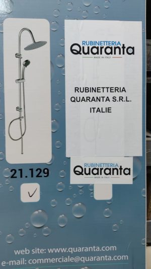 COMBINE DOUCHE RONDE QUARANTA 21.129