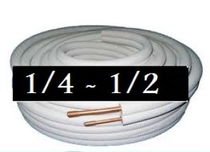 TUBE CUIVRE CLIMA DOUBLE 1/4X1/2 AVEC ARMAFLEX