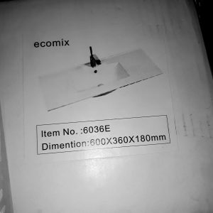 VASQUE ENCASTRE 60X36