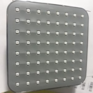 POMME DOUCHE CARRE BOITE BLANCHE AVEC SUPPORT