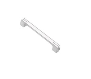 POIGNEE PLACARD CHROME 128 MM BLANC