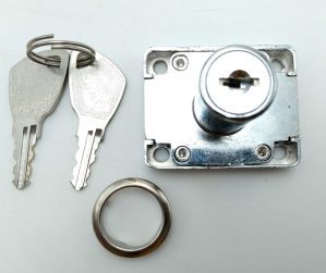 SERRURE TIROIR CHROME G120