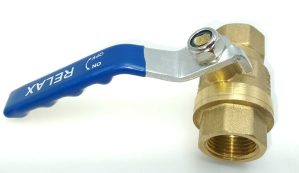 VANNE BILLE 1/2 FF POIGNEE BLEU RX