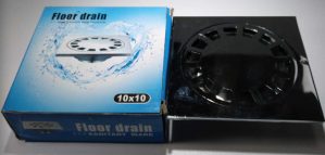 SIPHON COURS CHROME 10CM FLOOR DRAIN A/F