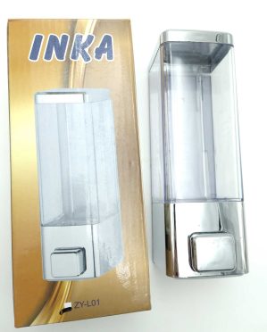 DISTRIBUTEUR GEL SAVON PLASTIQUE CHROME ZY-L03