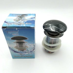 BONDE LAVABO POUSSOIR NOIR (GRIOTTE)