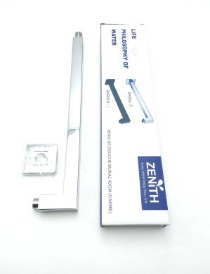 BRAS POMME DOUCHE MURAL CARRE CHROME 40 CM SAR59