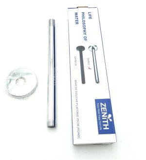 BRAS POMME DOUCHE PLAFOND ROND CHROME 25 CM SAR60